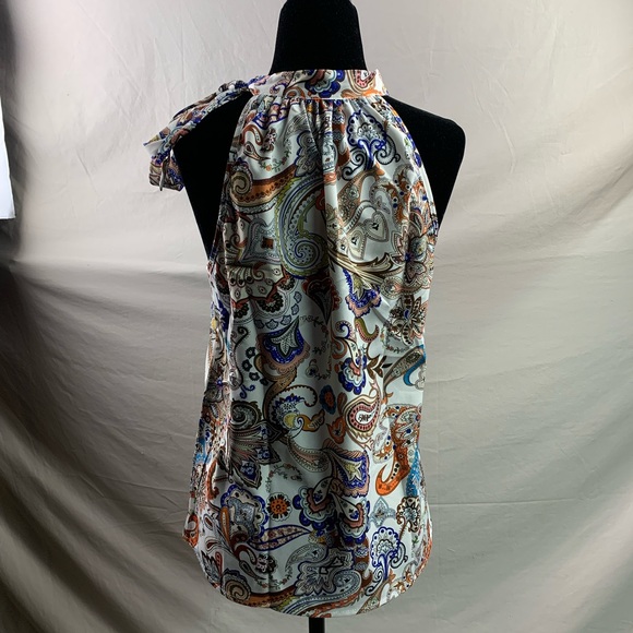 Boho Paisley Print Halter Neck Blouse - Picture 9 of 9